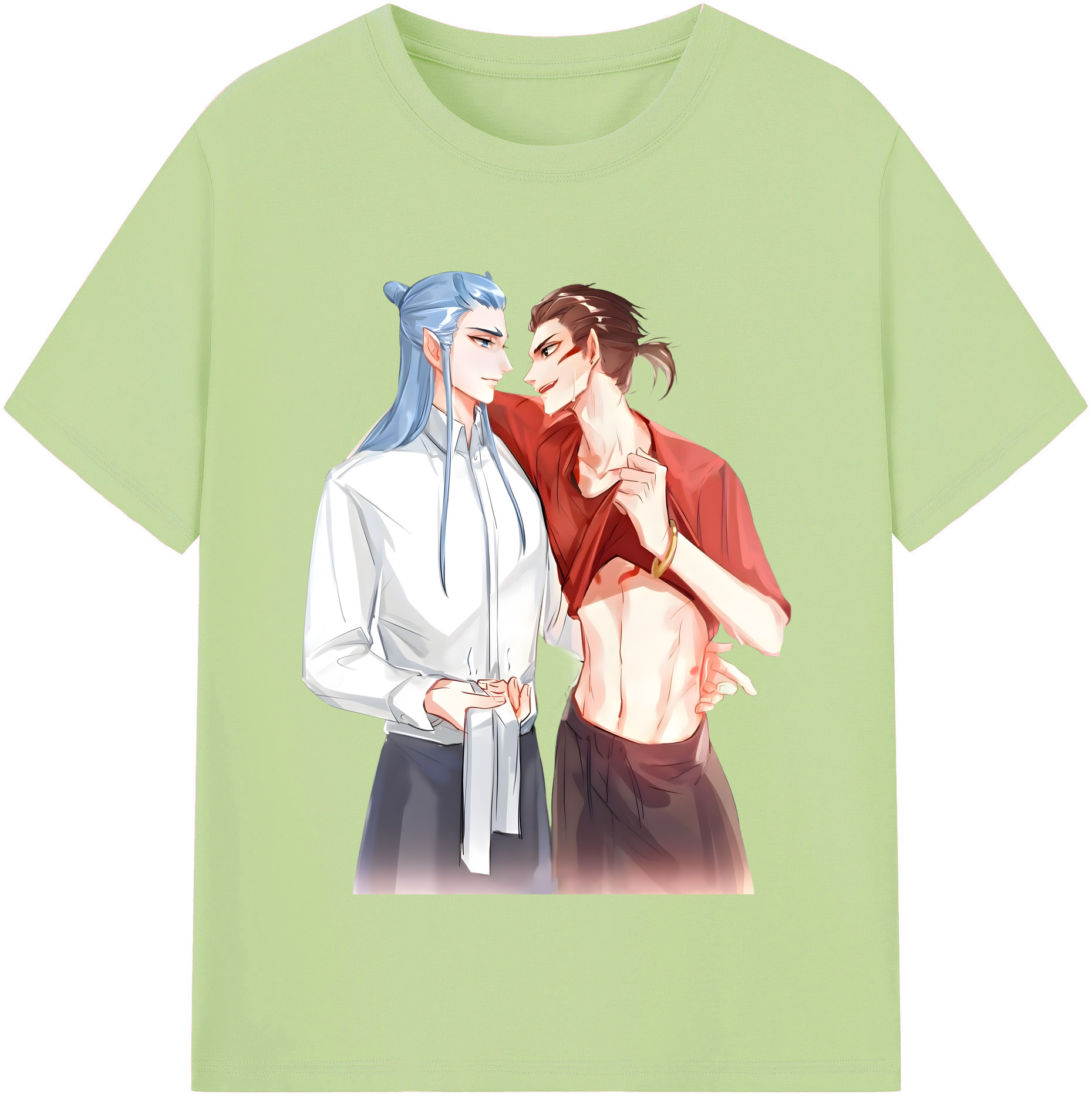 （画像用） Ne Zha 2 ナタ 魔童の大暴れ 綿100％半袖Tシャツ（フロントプリント）